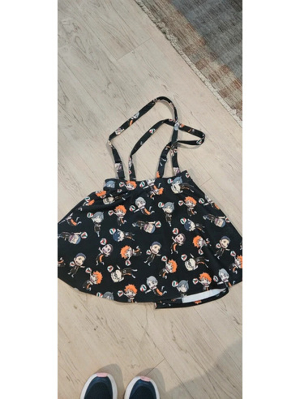 Hot topic animeHaikyu!! Chibi Characters Suspender Skirt size medium